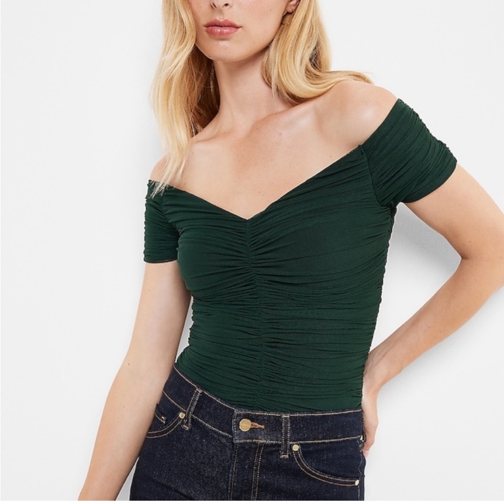 Express Green Off Shoulder Bodysuit